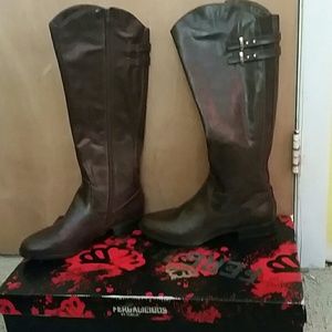 Riding style knee boot